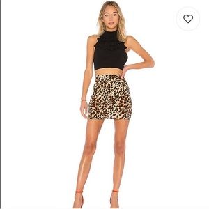 FORLOVEANDLEMONS LEOPARD MINI SKIRT
